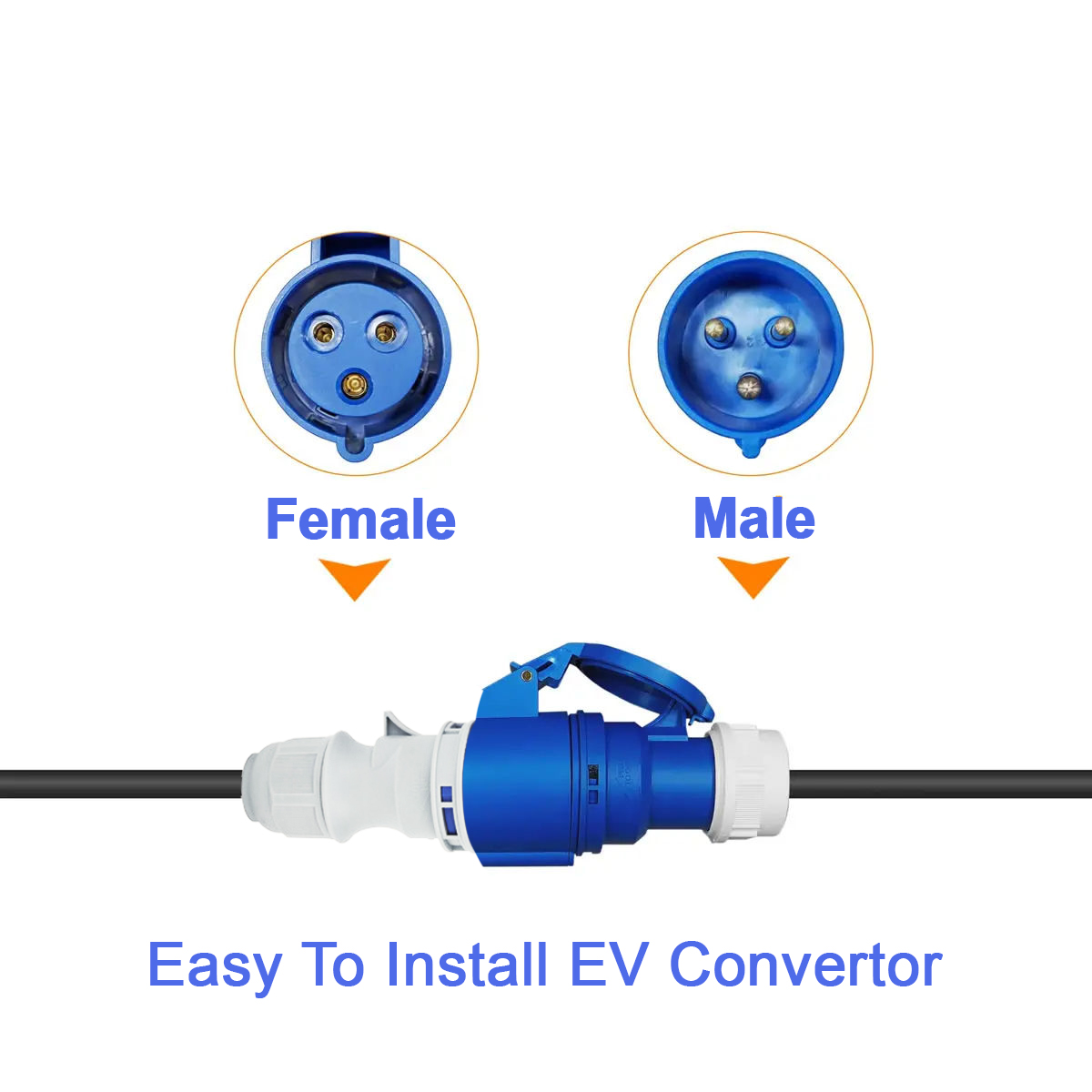 NTO 블루 CEE 여성형 전원 플러그 3홀 소켓 -  - Ev Charger Adapter 리뷰 및 가격